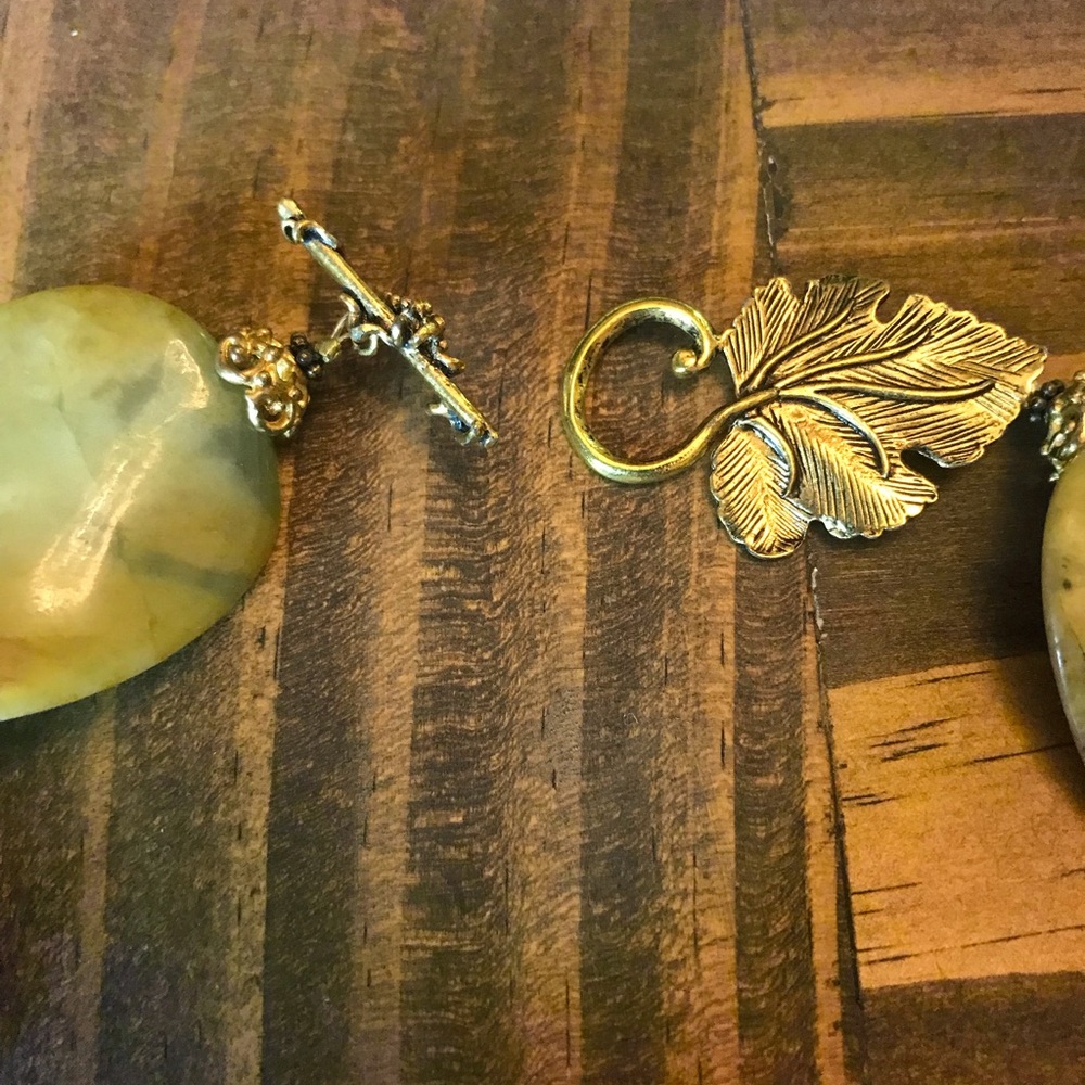 VTG - Natural yellow Jadeite and Ruby Zoisite - Picture 6 of 9